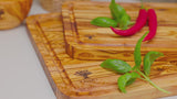 Rectangle cutting board with juice groove "The Wood Master