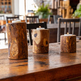 Lot de 3 Bougeoirs rustiques "The Rustic Candle"
