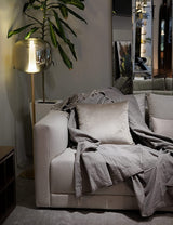 Premium Bedspread / Sofa Cover Set of 2 Cream